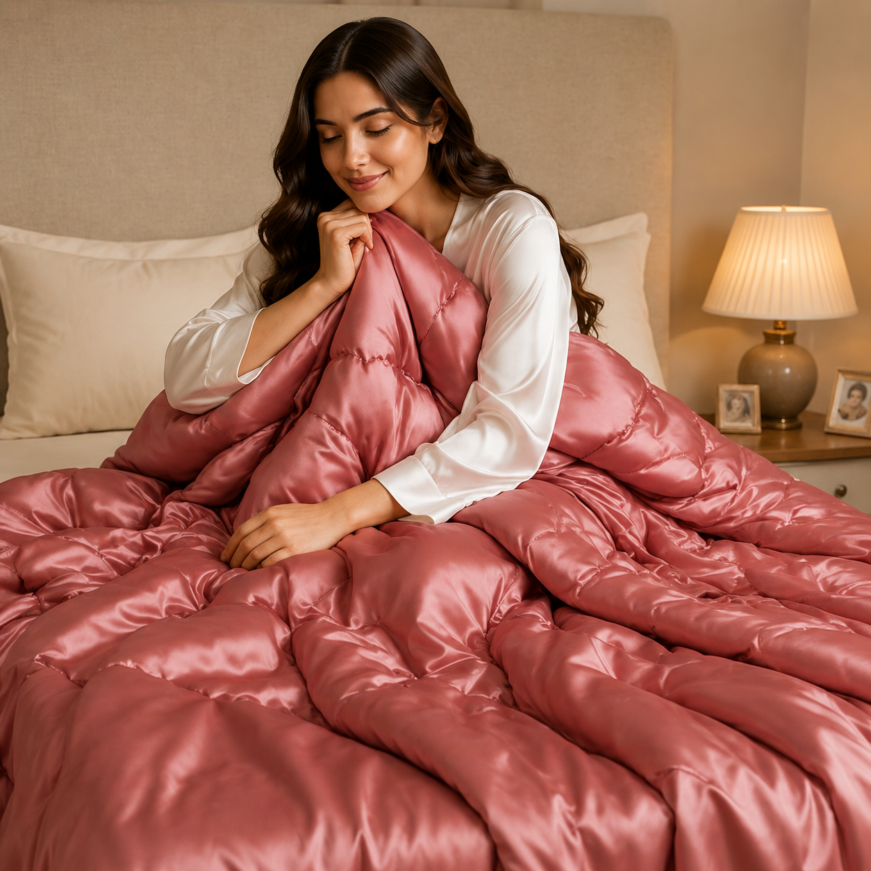 Mulberry Silk Satin Comforter