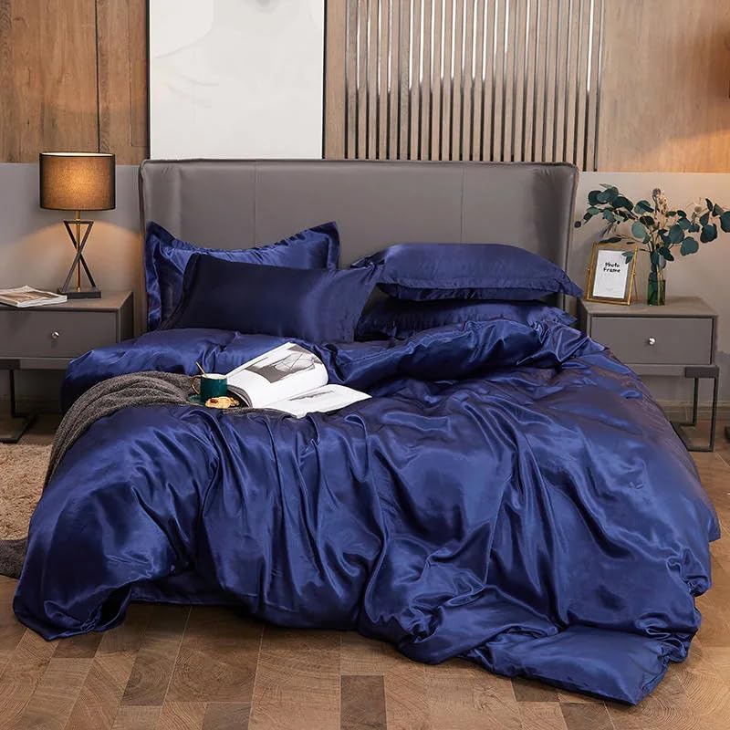 Mulberry Silk Satin Comforter with 2 Pillow Covers