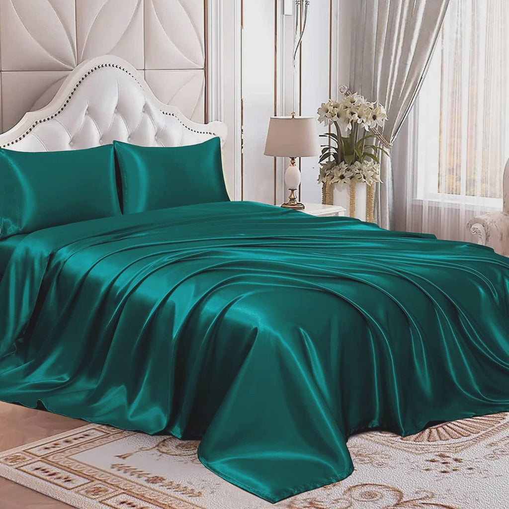 Mulberry Silk Satin Comforter with 2 Pillow Covers